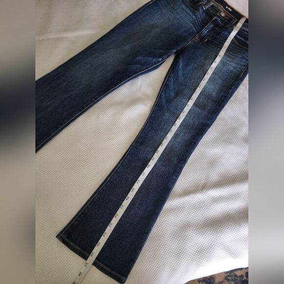 Hudson NWT Brix High-Rise Cropped Flared Stretch Denim Dark Wash Jeans Size 27 - Picture 8 of 10
